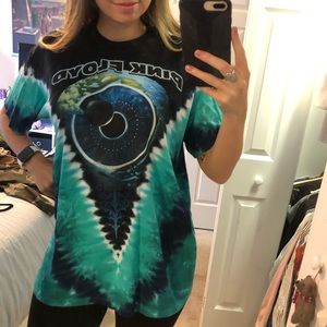 Tie Dye Pink Flyod Tshirt